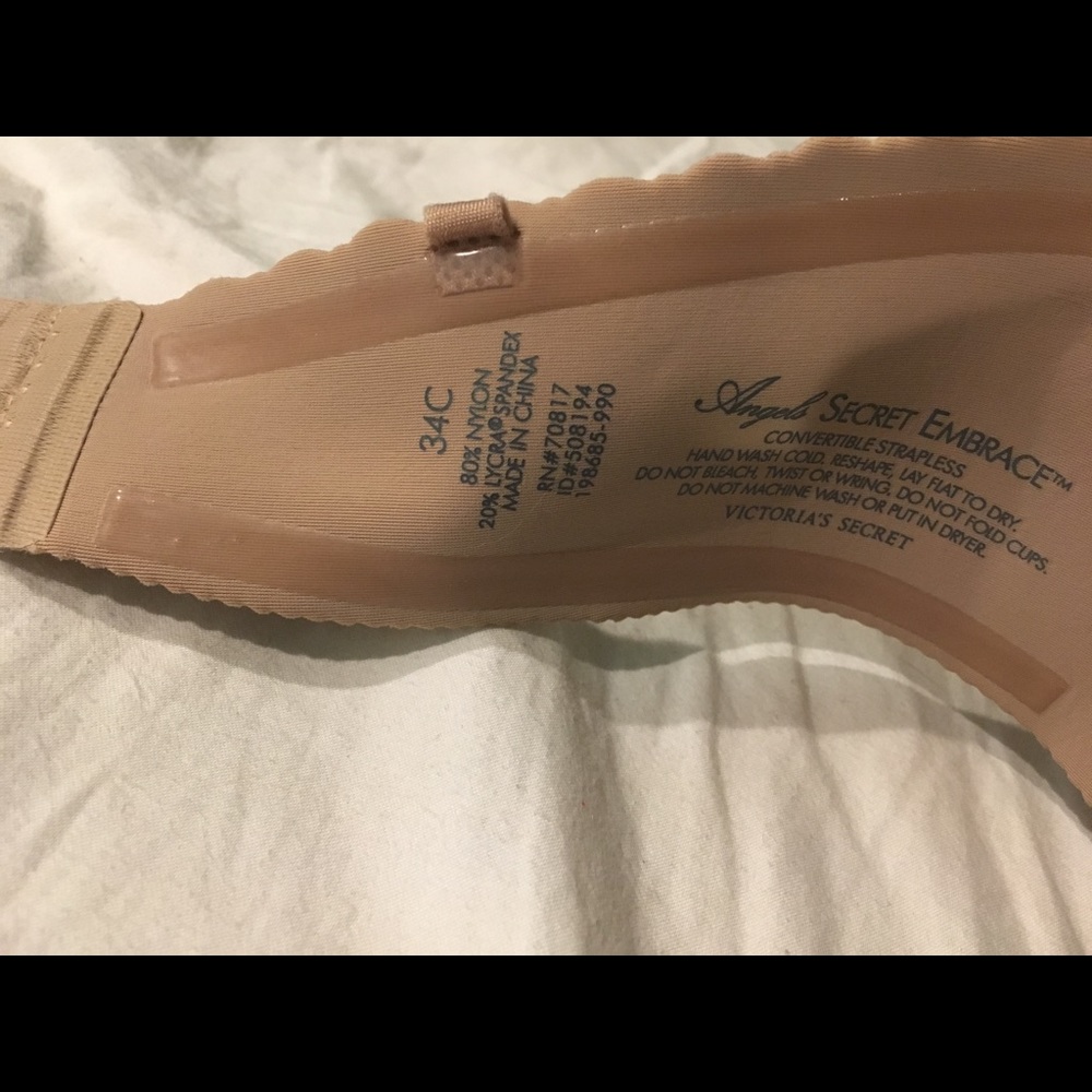 Victoria Secret strapless nude 34c bra